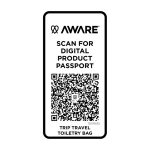 Beauty case in poliestere riciclato con ampio scomparto inferiore 6l color azzurro ciano terza vista