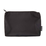 Pochette da viaggio ecologico con scomparto principale 2l color nero terza vista frontale