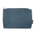 Pochette da viaggio ecologico con scomparto principale 2l color azzurro ciano terza vista frontale