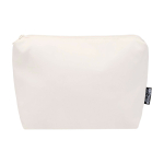 Pochette da viaggio ecologico con scomparto principale 2l color bianco sporco seconda vista frontale