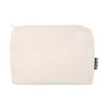 Pochette da viaggio ecologico con scomparto principale 2l color bianco sporco terza vista frontale