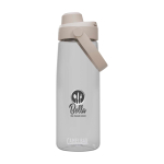 Borraccia in Tritan con tappo ribaltabile 740ml Camelbak® Thrive Chug Tritan Renew color trasparente vista con stampa tampografica
