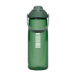 Borraccia in Tritan con tappo ribaltabile 740ml Camelbak® Thrive Chug Tritan Renew color verde scuro vista con stampa tampografica