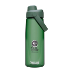 Borraccia in Tritan con tappo ribaltabile 740ml Camelbak® Thrive Chug Tritan Renew color verde scuro vista con stampa tampografica