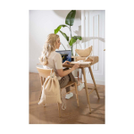 Borsa a tracolla in sherpa riciclato con spallacci 3l color naturale immagine stile di vita