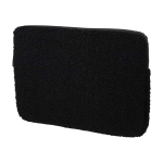 Custodia per portatile in sherpa riciclato con tasche interne 13” color nero