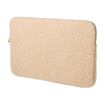 Custodia per portatile in sherpa riciclato con tasche interne 13” color naturale