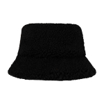 Cappello da pescatore in sherpa che offre calore e leggerezza color nero seconda vista frontale