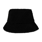 Cappello da pescatore in sherpa che offre calore e leggerezza color nero seconda vista posteriore