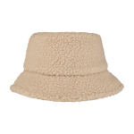 Cappello da pescatore in sherpa che offre calore e leggerezza color avorio seconda vista frontale