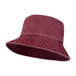 Cappello tipo bob in cotone lavato con design senza tempo 245 g/m2 color bordò