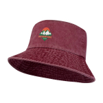 Cappello tipo bob in cotone lavato con design senza tempo 245 g/m2 color bordò