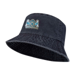 Cappello tipo bob in cotone lavato con design senza tempo 245 g/m2 color blu mare