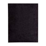 Coperta in sherpa riciclato con tatto confortevole 126 x 152 cm color nero terza vista frontale