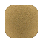 Candela profumata alla vaniglia in latta quadrata 50g color oro terza vista frontale