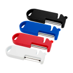 Utensile multiuso da cucina con quattro funzioni essenziali color blu seconda vista in vari colori