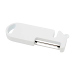 Utensile multiuso da cucina con quattro funzioni essenziali color bianco