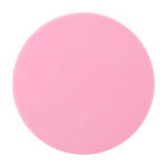 Specchio da trucco elegante e scorrevole per ritocchi rapidi color rosa chiaro seconda vista frontale