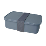 Lunch box in plastica riciclata per aziende 800 ml color grigio