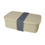 Lunch box in plastica riciclata per aziende 800 ml color beige