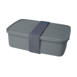Lunch box in plastica riciclata per aziende 800 ml color grigio scuro