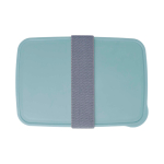 Lunch box in plastica riciclata per aziende 800 ml color verde menta seconda vista frontale