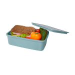 Lunch box in plastica riciclata per aziende 800 ml color verde menta seconda vista
