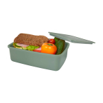 Lunch box in plastica riciclata per aziende 800 ml color verde pastello seconda vista