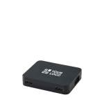 Hub USB con 4 porta in uscita e ingresso USB-A o USB-C vista area di stampa
