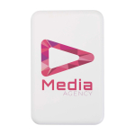 Powerbank wireless magnetica in plastica riciclata 10.000 mAh color bianco