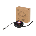 Cavo retrattile 5 in 1 per ricarica rapida e sincronizzazione dati 100W color nero