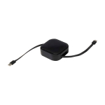 Cavo retrattile 5 in 1 per ricarica rapida e sincronizzazione dati 100W color nero seconda vista