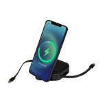 Cavo retrattile 5 in 1 per ricarica rapida e sincronizzazione dati 100W color nero terza vista