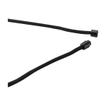 Lanyard per telefono con dettaglio in bambù ecologico al centro color nero vista dettaglio 1