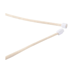 Lanyard per telefono con dettaglio in bambù ecologico al centro color bianco vista dettaglio 1