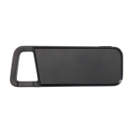 Powerbank ecologico resistente all’acqua con moschettone 5.000 mAh color nero seconda vista frontale