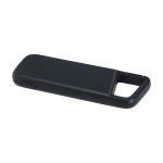 Powerbank ecologico resistente all’acqua con moschettone 5.000 mAh color nero seconda vista