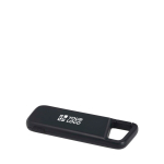 Powerbank ecologico resistente all’acqua con moschettone 5.000 mAh vista area di stampa