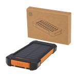 Powerbank a energia solare con design ultraresistente esterno color nero