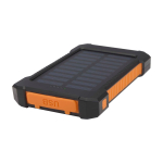Powerbank a energia solare con design ultraresistente esterno color nero seconda vista