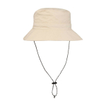 Cappello tipo bob in nylon con design pieghevole 100 g/m2 color avorio seconda vista frontale