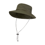 Cappello tipo bob in nylon con design pieghevole 100 g/m2 color verde scuro