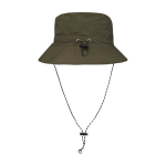 Cappello tipo bob in nylon con design pieghevole 100 g/m2 color verde scuro seconda vista posteriore