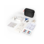 Kit di primo soccorso con 31 pezzi base di emergenza color nero
