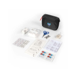 Kit di primo soccorso con 31 pezzi base di emergenza color nero