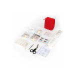 Kit di primo soccorso con 59 pezzi e durata di 5 anni color rosso