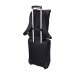 Zaino rolltop per portatile in poliestere espandibile 17” color nero seconda vista