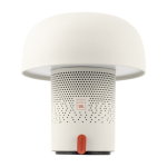 Altoparlante in acciaio e plastica con lampada LED regolabile Kooduu 10W color bianco seconda vista frontale