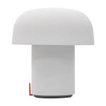 Altoparlante in acciaio e plastica con lampada LED regolabile Kooduu 10W color bianco vista laterale