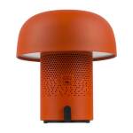 Altoparlante in acciaio e plastica con lampada LED regolabile Kooduu 10W color arancione seconda vista frontale